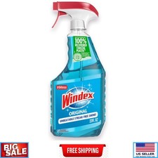 Windex Glass Window Cleaner, Original Blue, Spray Bottle, 23 fl oz New 0.20 per fl oz