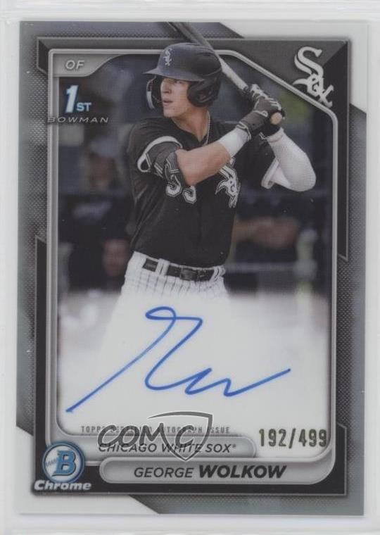 2024 Bowman Chrome Prospect Refractor 192/499 George Wolkow #CPA-GWO Auto rf2