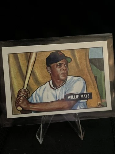 1951 Bowman Reprint Baseball Card # 305 Willie Mays RC - New York Giants (NM)