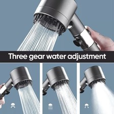 High Pressure Boost Shower Head Handheld Style for Everyday Bathroom Use