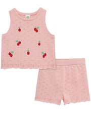 Little Me Cherry Pointelle Set 12M