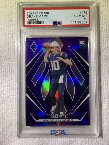 2024 PANINI PHOENIX PURPLE #179 DRAKE MAYE PSA 10