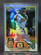 2023 Topps Gold Foil Ryan Noda Rookie Parallel Card RC #US75 Athletics