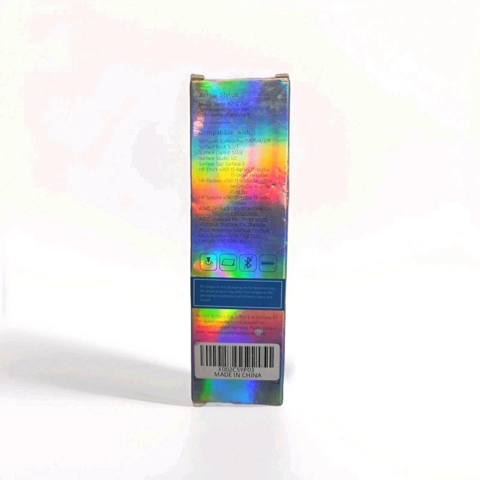 Lápiz óptico activo K2-C para computadoras/tabletas Microsoft, HP, ASUS, DELL *NUEVO* Foto 2 de 2