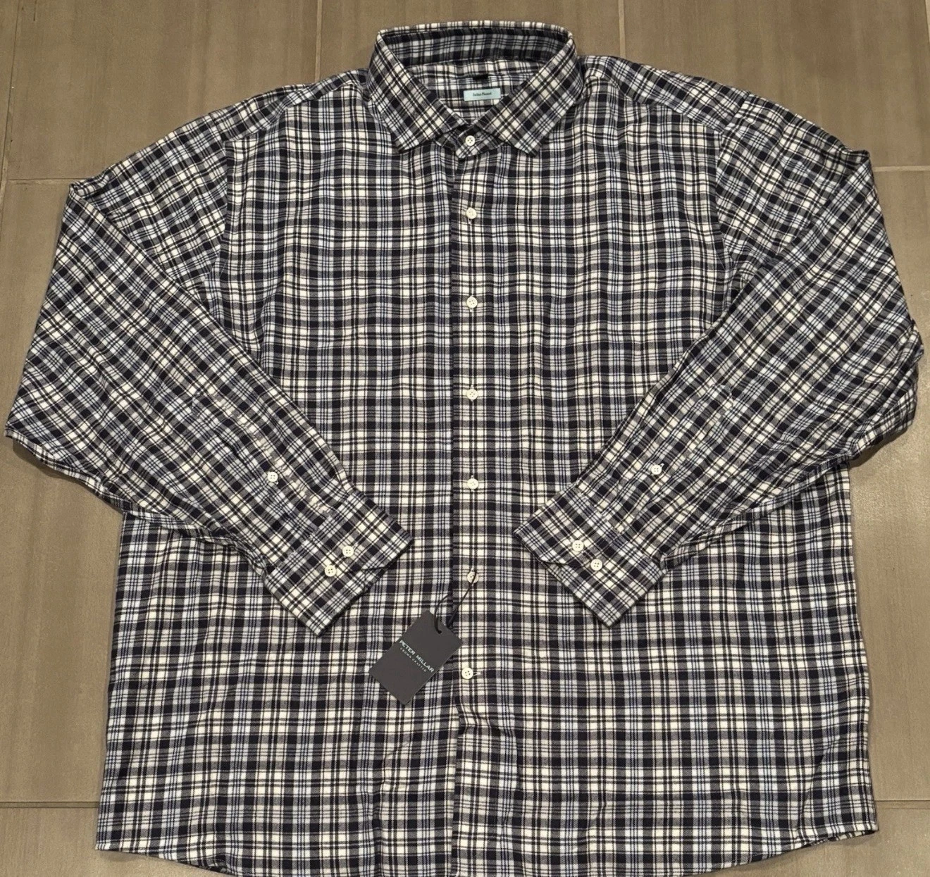 Peter Millar Italian Flannel Shirt Medium NWT MSRP $275 No Returns