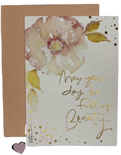 FANCY LAND Muttertagskarten Set - 12 Stück Mit Umschlägen, Goldfolie, Boho-Blumenmuster