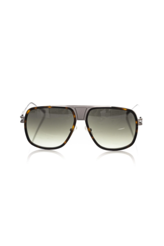 Frankie Morello Elegant Shield Sunglasses with Havana Profile - Picture 1 of 5