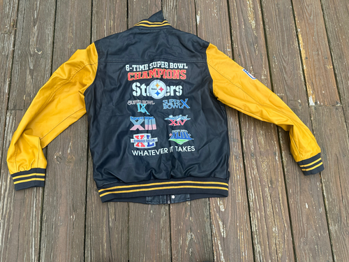 Pittsburgh Steelers 6X Super Bowl Champion Youth 2XL Jacket - Picture 2 of 4