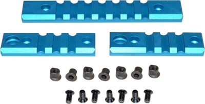 3 pcs Key Mod Rail Section With sling swivel hole, 1pcs 7 slots, 2 pcs 3 slots
