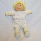 Cabbage Patch Girl Doll Short Blonde Hair Blue Eyes HM2 Dimples Jogging Outfit