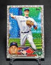 Matt Chapman Silver Metallic 2023 Topps Holiday Card #H82 Toronto Blue Jays