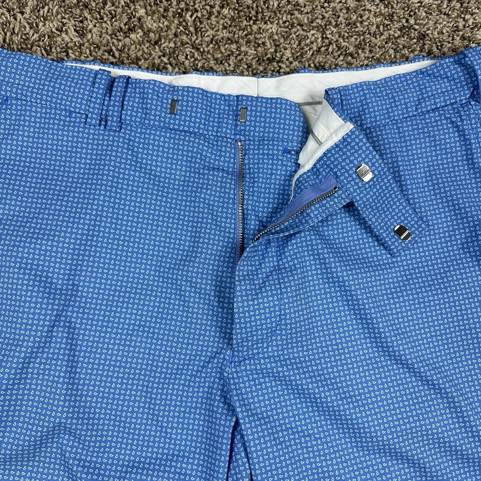 Pantalones Cortos de Golf RLX Ralph Lauren x PGA Tour Azul Claro Cachemira Cinta Talla 36 Foto 4 de 4