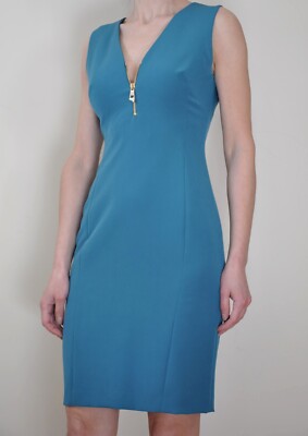 NEW VERSACE COLLECTION V-Neck Sleeveless Sheath Dress, Size 40 (2)