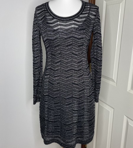 MISSONI Black \u0026 Silver Metallic Knitted 