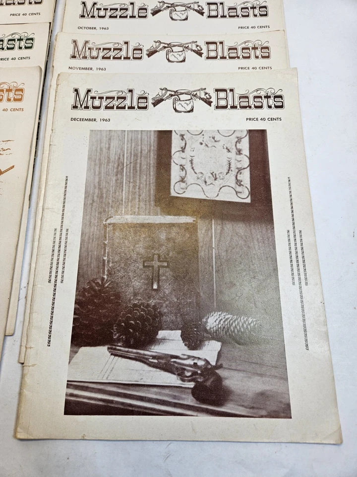 Lot 12 Vintage Muzzle Blasts Magazine 1963 Full Year Muzzleloading Black Powder - Image 2 of 4