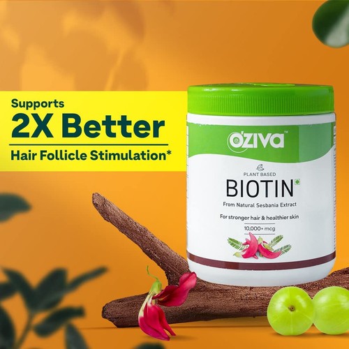 OZiva Plant Based Biotin for hair growth 10000mcg+with Amla for Men & Women 120g | eBay OZiva Plant Based Biotin for hair growth 10000mcg+with Amla for Men & Women 120g | eBay
