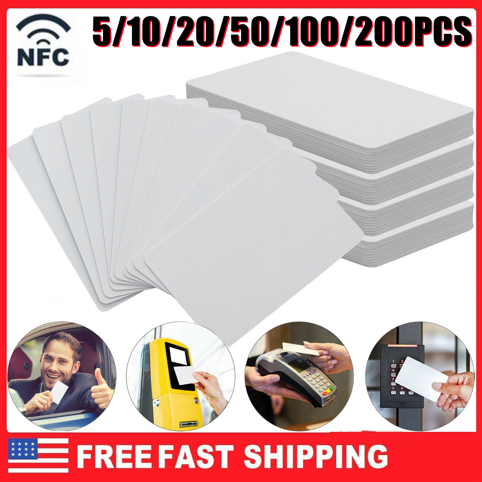 Standard NTAG215 NFC Tags Blank Card RFID PVC Waterpoof TagMo Amiibo  Wholesales | eBay