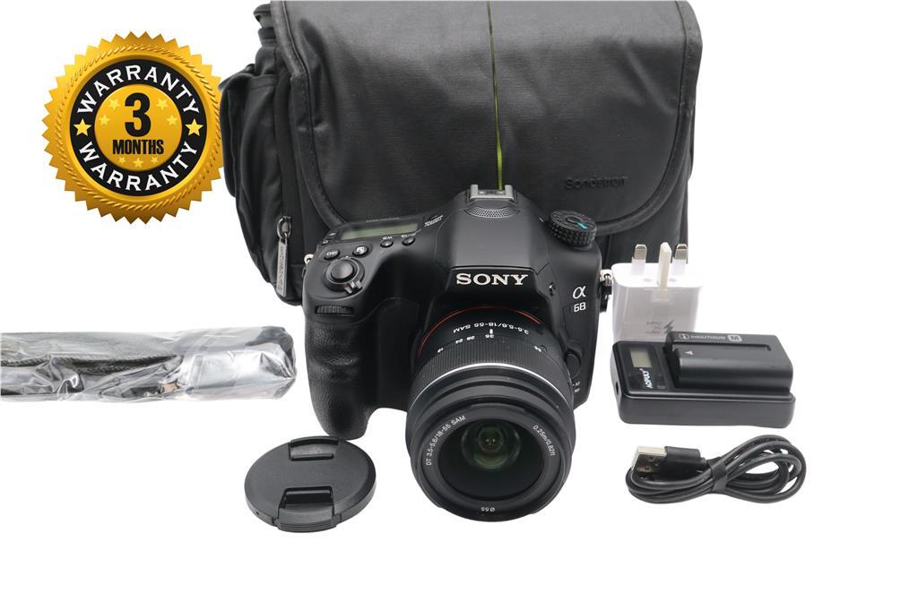 Sony Alpha a68 24.2MP Digital SLR Camera Black (Kit w/ 1855mm Lens