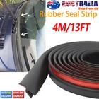 4M 13ft Car Rear Front Windshield Sunroof Seal Strip Rubber Weatherstrip H-Type.