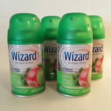 Wizard Automatic Spray Refill, Fresh Apples Lot of 4 Last up to 50 days