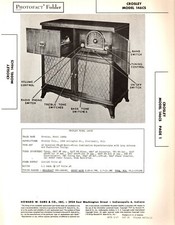 Crosley - Model 146CS - Radio-Phono -Original Service Manual - 1947