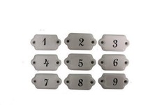 Ceramic White Classic French Numeral Number Drawer Cupboard Accessory