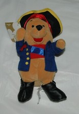 DISNEY STORE WINNIE THE POOH PIRATE POOH BEAN BAG PLUSH New/w/Tag