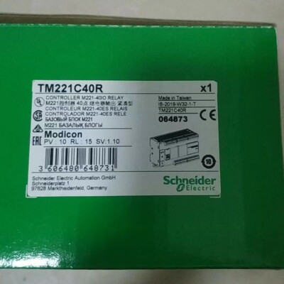 One Schneider TM221C40R PLC Module Expedited Shipping New In Box