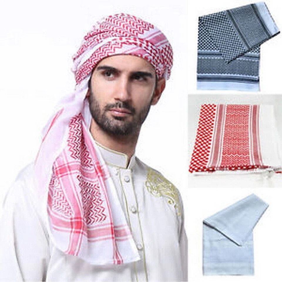 Белый Арафат арабский шарф шаль Keffiyeh Kafiya shemagh палестина + Igal Agal комплект - Изображение 4 из 4