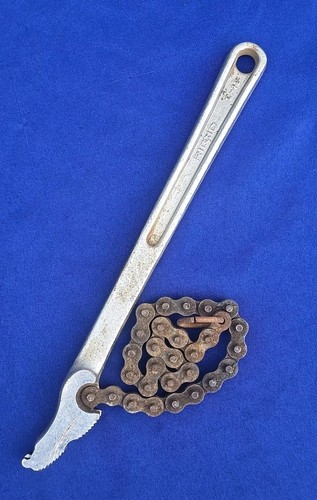 Ridgid 12" Chain Pipe Wrench C-12 4" Pipe Max USA - 第 1/12 張圖片