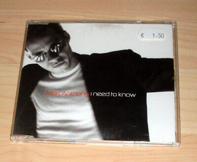 CD Maxi Single - Marc Anthony - I need to know