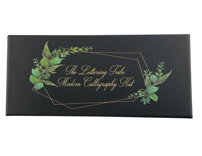 Lettering Tribe Modern Calligraphy Set 10 Nibs Black and Brown Ink Beginners