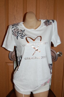 Victoria's Secret supermodel fashion show tee 2017 M NEW Shanghai
