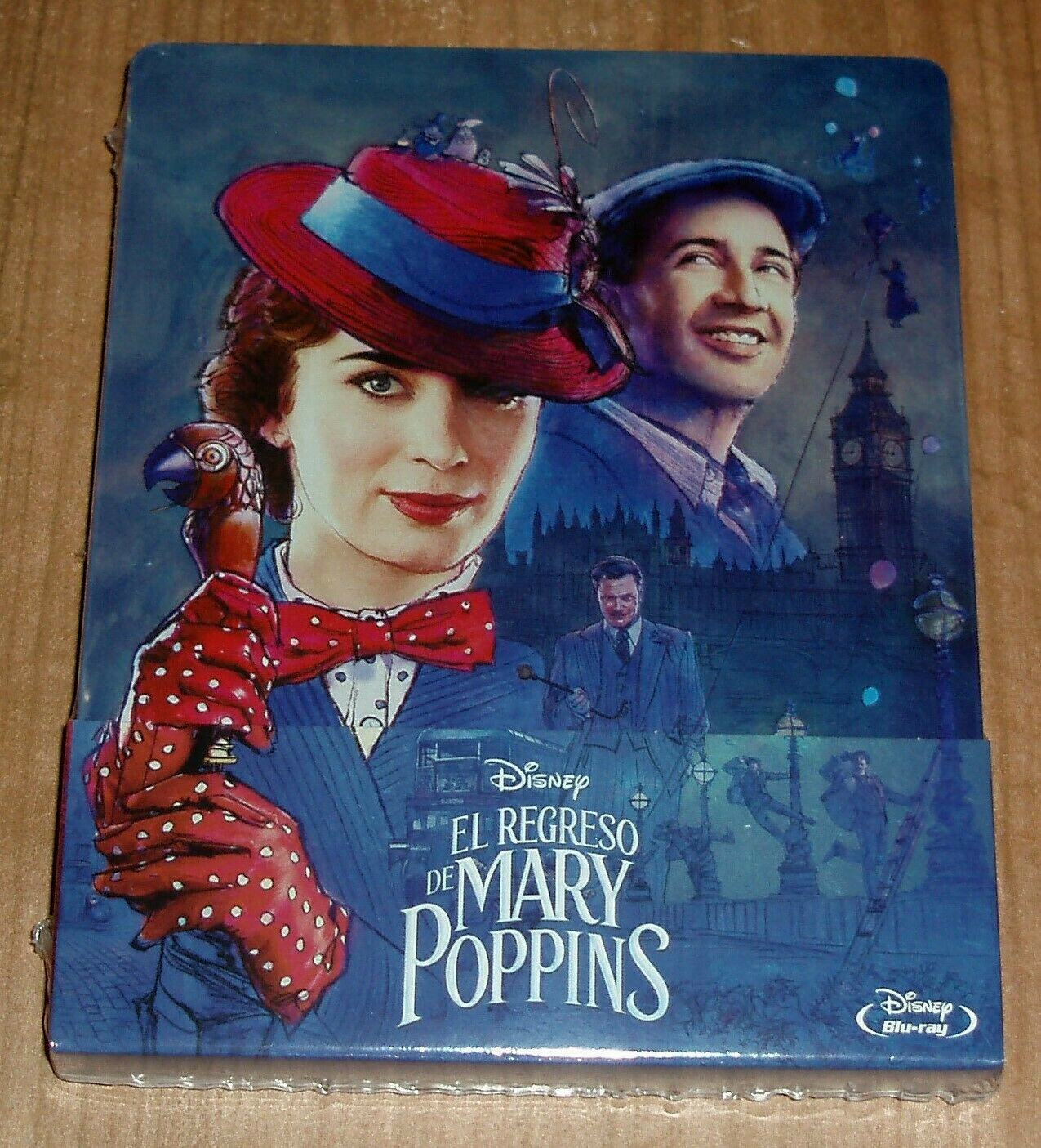 Il Ritorno De Mary Poppins (Mary Poppins Returns) Steelbook Blu-Ray Nuovo a-B-C