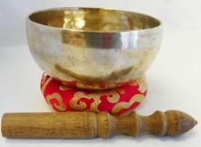 F342 Energetic Heart F Chakra hand Hammered Tibetan Singing Bowl 5" Nepal
