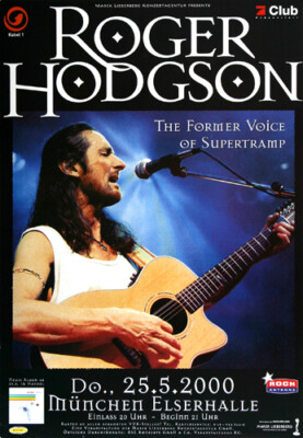 Roger Hodgson  - Open The Door, Frankfurt 2000 | Konzertplakat | Poster
