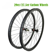 27.5er 29er MTB Bicycle Carbon Wheelset 30mm Width 36mm Novatec Boost Hub