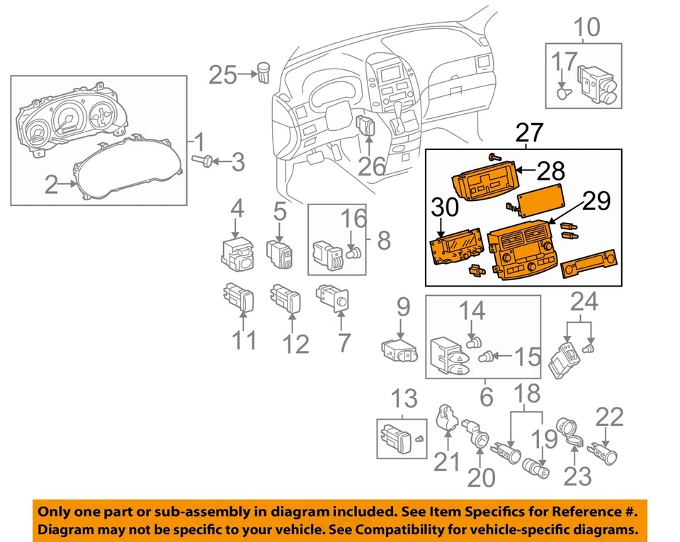 Interruptor selector de aire acondicionado usado se adapta a: Toyota Sienna 2008 control delantero con CA manual t Foto 3 de 4