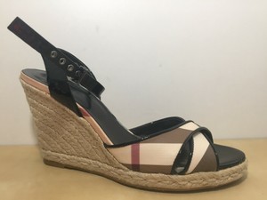 espadrille wedges open toe black