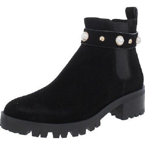 KARL LAGERFELD Pola Black Womens Ankle Boots Size 7M