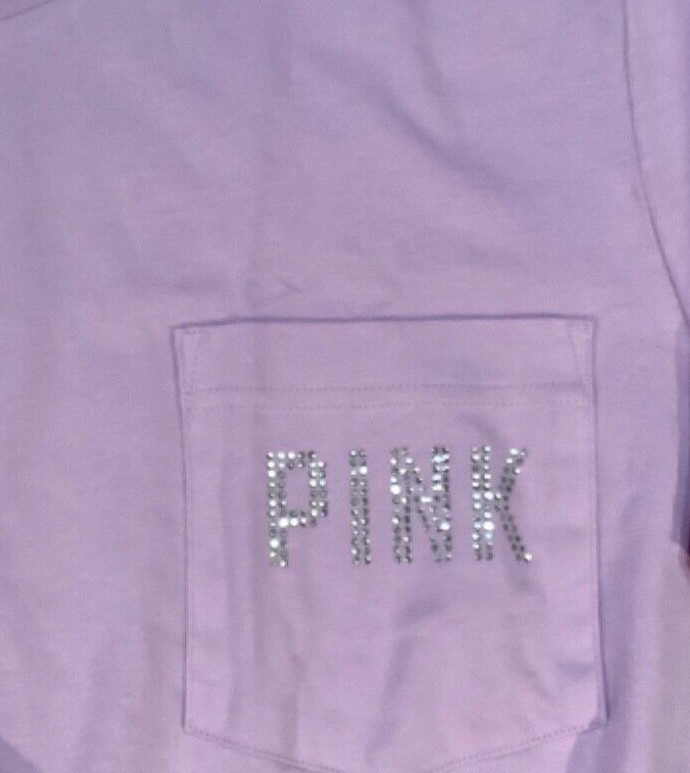 T-shirt Victoria's Secret PINK - Modèle Bling UK Kentucky Campus, Manches Longues, Neuf Avec étiquettes