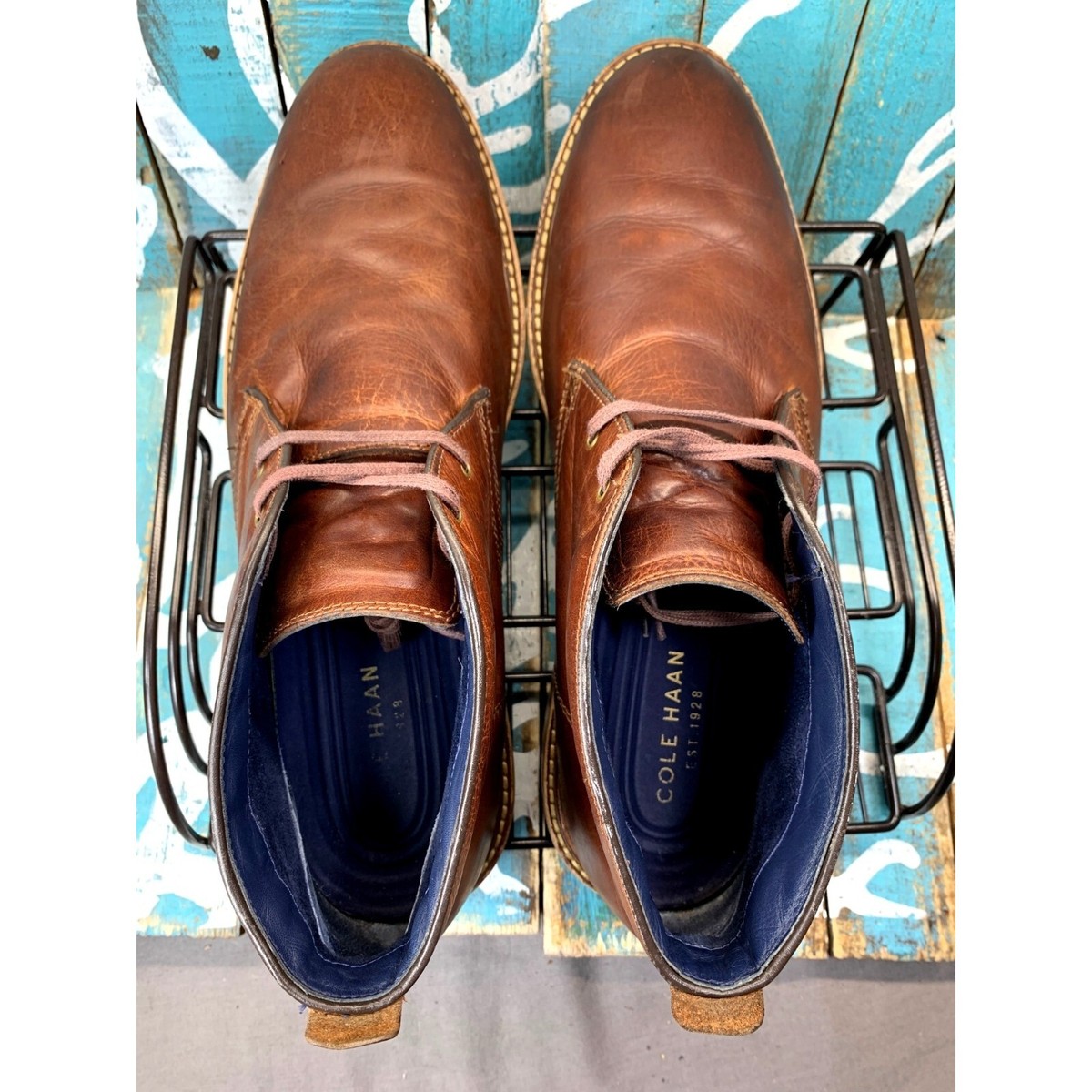 Cole Haan Tan Leather Chukka Boots C24298 Men main image 4