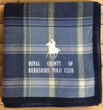VINTAGE POLO CLUB ROYAL OF BERKSHIRE HANDKERCHIEF BANDANA POCKET SQUARE HANKY