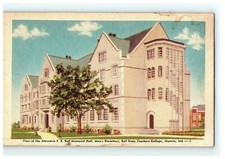 1930 State Ball University Muncie Postcard Indiana Memorial Hall Men's Dormitory