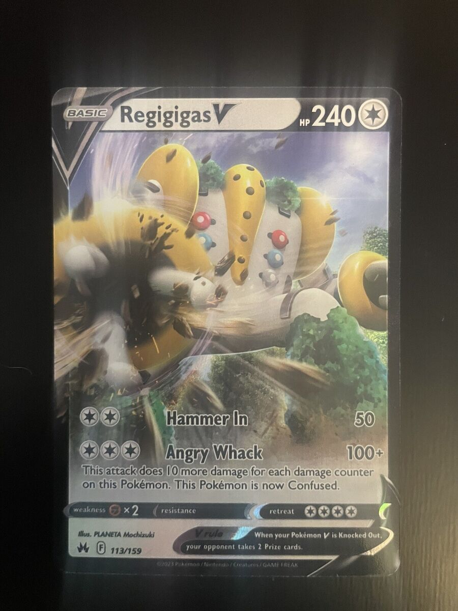 Pokemon Regigigas V 113/159 Ultra Rare Crown Zenith NM