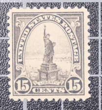 Scott 566 - 15 Cents Liberty - OG MH - Nice Centering - SCV - $16.00