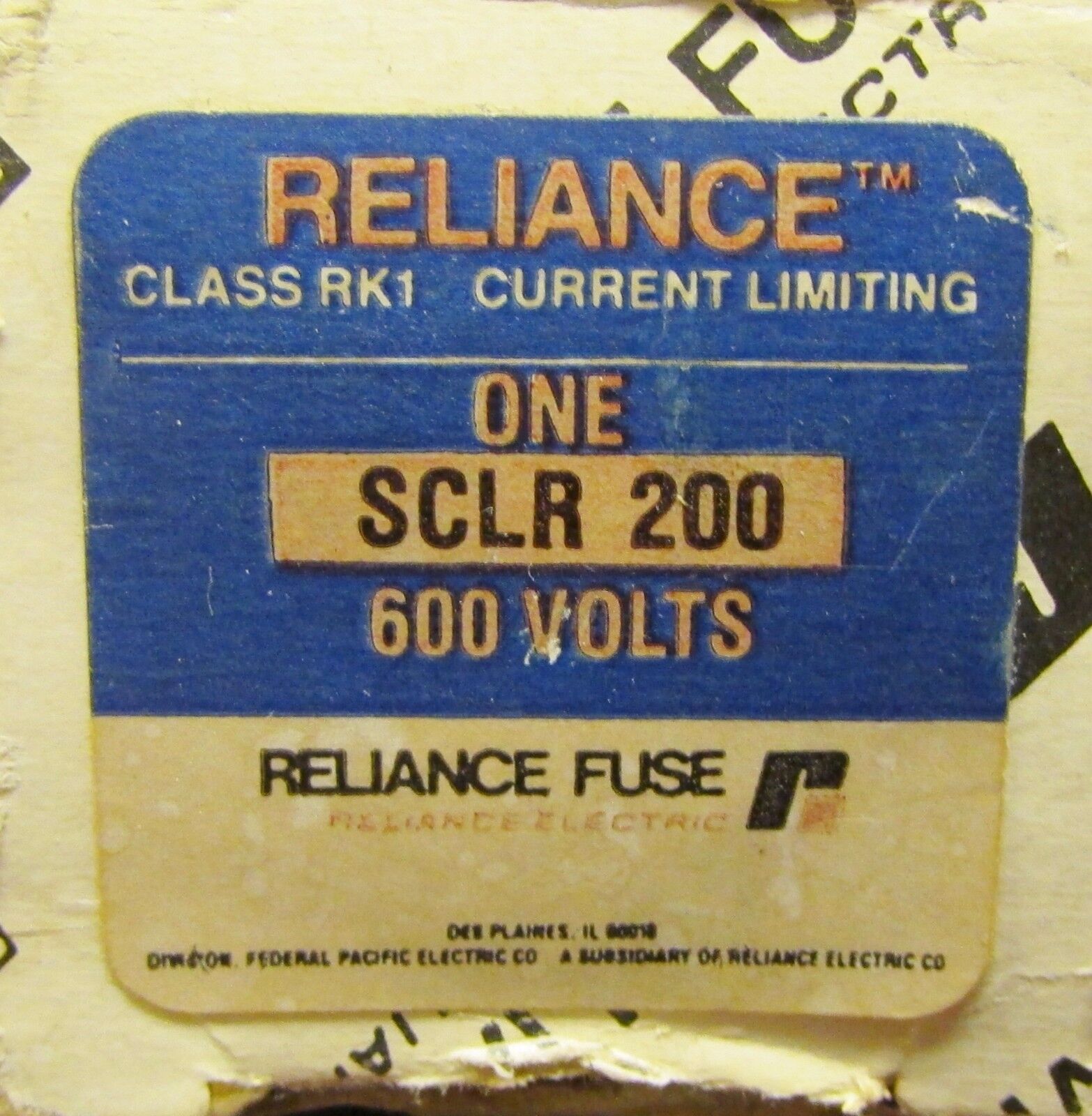 RELIANCE BRUSH Class RK1 600V 200 SCLR Fuse Ultra-Cheap Deals Amp Limited price