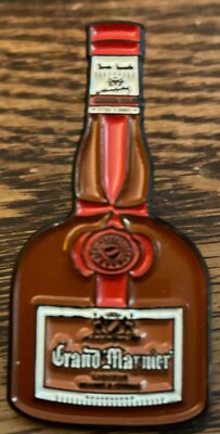 Grand Marnier Cordon Rouge Orange Bottle Lapel Pin - Limited Edition - Brand New