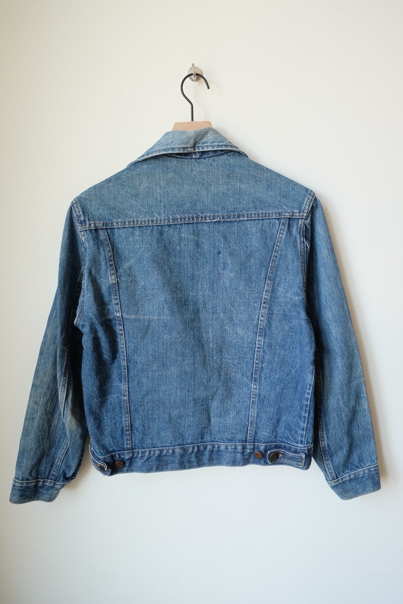 VINTAGE 1960s Sears Roebucks SELVEDGE Denim Jean Jacket Coat 40 R