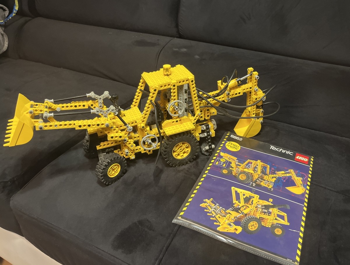 LEGO 8862 TECHNIC Schaufelbagger pneumatisch mit Frontlader  Anleitung!
